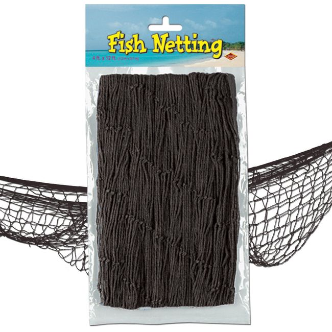 Beistle Decorative Fish Netting, 4 by 12-Feet, 1 Piece