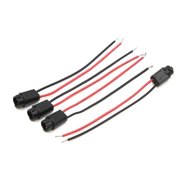 Uxcell Light Socket T5 LED Lamp Dashboard Indicator Light Socket Bulb Harness Wire for Car Pack of 4