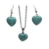 Beautiful Turquoise beads jewellery set (Heart)
