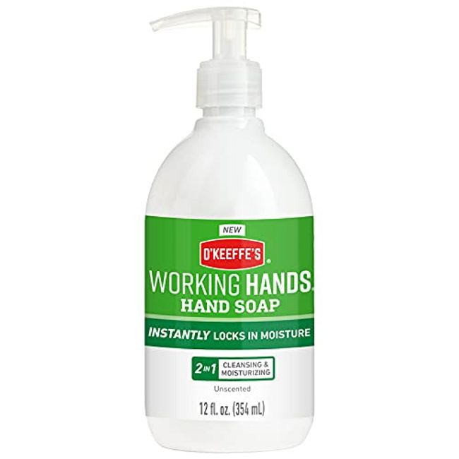 O'Keeffe's Working Hands Unscented Scent Hand Soap 12 oz. - Case of: 6;6