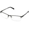 Foster Grant Lamar Reading Glasses, Gunmetal/Transparent, 59 mm