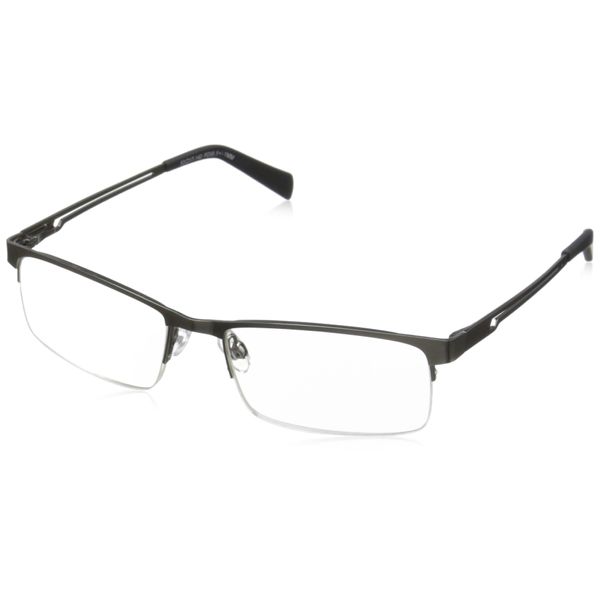 Foster Grant Lamar Reading Glasses, Gunmetal/Transparent, 59 mm