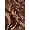 StoffBook Beige Heavy Beautiful Polyester Satin Fabric Material, d117