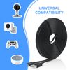 Soshine Long Micro USB Cable 25ft - USB to Micro USB Cable for PS4 Controller and Security Camera 2pack (Black)
