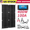 400W 12V Solar Panel Kit 100A Battery Charge Controller For Caravan RV Boat USA