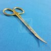 T/C IRIS MICRO SURGICAL SCISSORS CURVED TIP 4.5" WITH TUNGSTEN CARBIDE INSERTS 