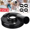 7Inch Vacuum Grinder Dust Shroud Cover Set With 4 Positioning Ring Convertible