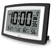 Battery Operated Atomic Clock with Temperature & Humidity - Perfect for Seniors
