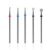 BNG Nail Drill Bits Cuticle Ball Efile Drill Bit 5Pcs Electric Nail File Bits Set For Cuticle Remove, 3/32" Diamond Nail Drill Professional Manicure Pedicure Home Salon Burr Tool