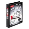 Easy-Open ClearVue Locking Slant-D Binder, 1" Cap, 11 x 8 1/2, Black