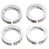 Odi Lock Jaw Bicycle Grip Lock-On Clamps with Caps (Silver)