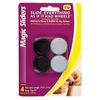 NEW! MAGIC SLIDERS Plastic Round Floor Slide Gray 1-1/4"