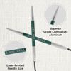 KnitPro Zing Fixed Knitting Needles – 22.5cm x 3mm Circular Knitting Pins, 84