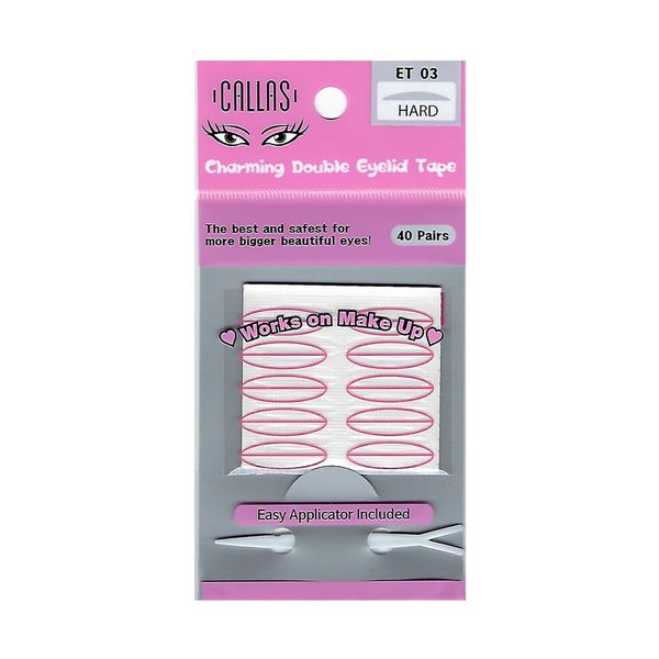 Callas Charming Double Eyelid Tape with Easy Applicator 40 pairs (ET03 HARD)