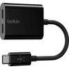 Belkin - USB-C Audio + Charge Adapter, USB-C PD Fast Charging - Black