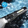 99000lm White Laser LED Flashlight 30W Tactical Torch Rechargeable Camping Work