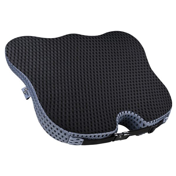 Dreamer Car Wedge Seat Cushion for Car Seat Driver/Passenger- Car Seat Cushions for Driving Improve Vision/Posture - Memory Foam Car Seat Cushion for Hip Pain Relief(Mesh Cover,Black)