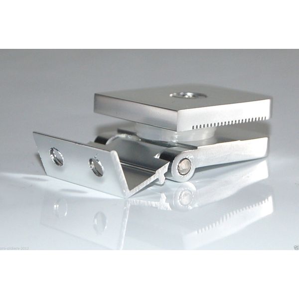 2 Pack Frameless Shower Door Hinge Polished Chrome For 1/4" (6 mm) Glass