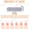 100 Pack Nail Files Double Sided Emery Boards Manicure Tools (Charming Style)
