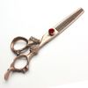6 Inch Hair Cutting Scissors Set, Hair Scissors, Thinning Scissors, Rose Gold 440c