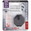 SureFire EP4 Sonic Defenders Plus filtered Earplugs, triple flanged design, reusable, Clear, Medium