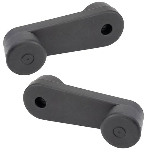 TRQ Front Window Crank Handle Set Black Compatible with 2003-2007 Freightliner Classic Classic XL 1995-1996 FLD112 1991-1996 FLD120