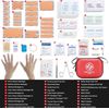 Mini First Aid Kit - 150 Piece Small Waterproof Hard Shell Medical Kit for Ho...