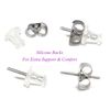 925 Sterling Silver Small Pretzel Heart Studs Earrings 28608