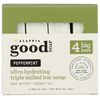 ALAFFIA Peppermint Good Soap Value Pack 4 Count, 20 OZ