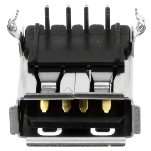 Pack of 2 UE27AC54100 Connector Receptacle USB-A (USB Type-A) USB 2.0 4 Position Through Hole, Right Angle : RoHS