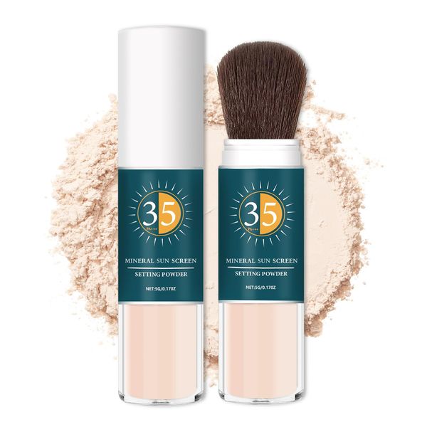 AOAZXBB Mineral Sun Screen Setting Powder Loose Face Powder Oil Control Matte Finishing Powder Blurring Setting Powder Lightweight Breathable Translucent Powder Setting Powder- 01 Translucent