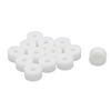 sourcingmap® Plastic Round Non-threaded Column Standoff Support Spacer Washer 15x8mm 13pcs White