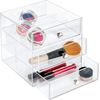 Idesign Plastic Divided 3-Drawer Vanity & Countertop Organizer – 7" X 6.5" X ...