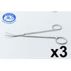 3x Dissecting Scissors 7" Blunt Metzenbaum OR Curved Surgical Instruments