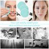 J.YANG Repeat Remover Pad, 10 Sheets of All-Skin Ultra Soft, Reusable Microfiber Matte Cleansing Cream Puffs (Lake Blue)