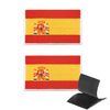 2 Stück Spanien Flagge Klettverschluss patch,Spanien Flagge Emblem Bestickter Aufnäher
