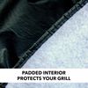 NFL Rico Industries Philadelphia Eagles Black Deluxe Grill Cover Deluxe Vinyl Grill Cover - 68" Wide/Heavy Duty/Velcro Staps