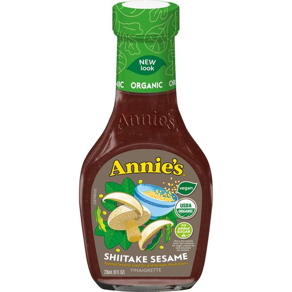 Annie's Organic Shiitake Sesame Vinaigrette Salad Dressing, Vegan, 8 oz.