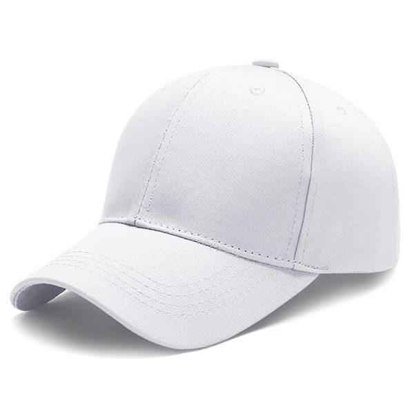 Breampot Baseball Cap Herren Damen Unisex Kappe Verstellbar Baseboard Baseballkappe Mütze Outdoor Baseballkappe (Weiß)