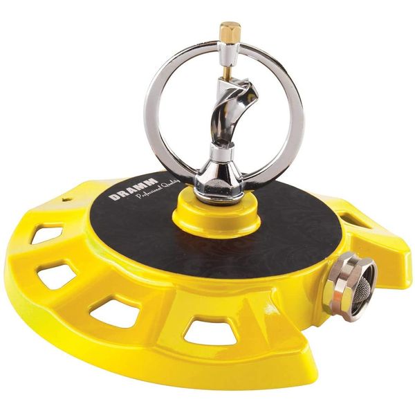Dramm 15073 ColorStorm Spinning Sprinkler, Yellow