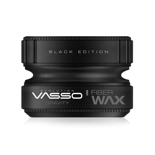 Vasso Black Edition Fiber Wax 150ml, Siyah.