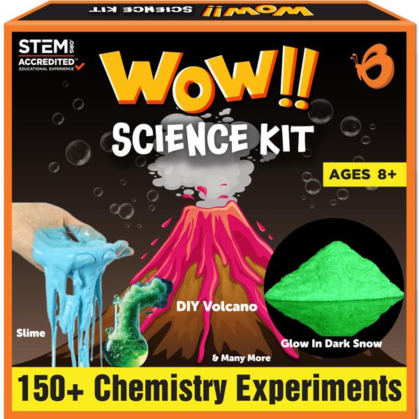 Butterfly Edufields 150+ Science Kits for Kids Ages 8 9 10 11 12 | Boys & Girls Educational STEM Learning Chemistry Experiments & Projects | Volcano Kit | Gifts for Birthday Holiday Christmas