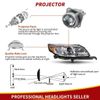 Projector Headlights Assembly w/ Bulbs for 2013 2014 2015 Chevy Malibu Chrome