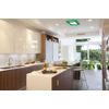 12w LED Square Recessed Ceiling Panel Light with Dual Colour Cool White/Green