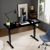 40" Black Modern Height Adjustable Electric Standing Desk Home Office Table
