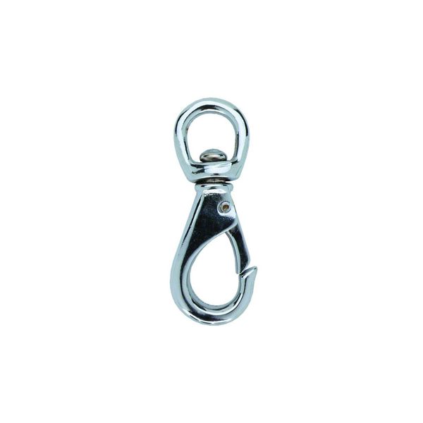 Attwood 12319-3 Swivel Eye Snap Hook with 200-Pound Maximum Safe Load, Chrome-Plated ZAMAK Finish