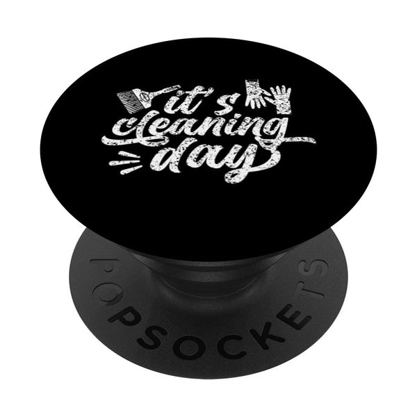 Es ist Cleaning Day Cleanse Cleaner Clean PopSockets mit austauschbarem PopGrip