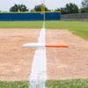 Champion Sports Pro Double First Base - Official One Piece Double First Base - Easy Install Base With Ground Anchors,Orange