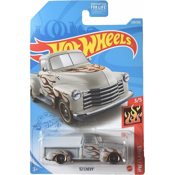 Hot Wheels '52 Chevy, [gray] 229/250 Flames 3/5