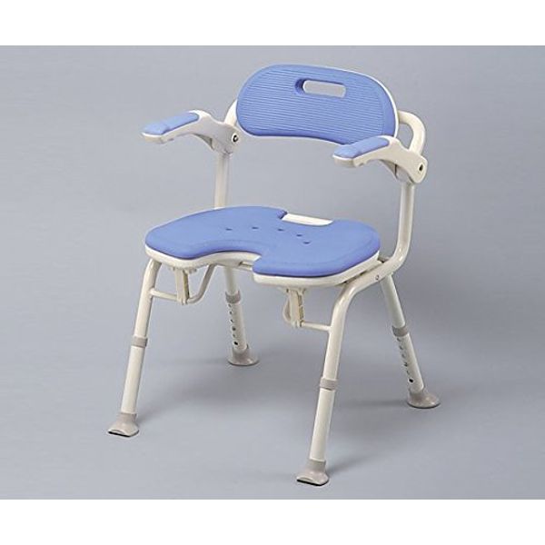 Aron Kasei 8-1823-06 Folding Shower Bench (IU Blue) (1 Leg) (as1-8-1823-06)